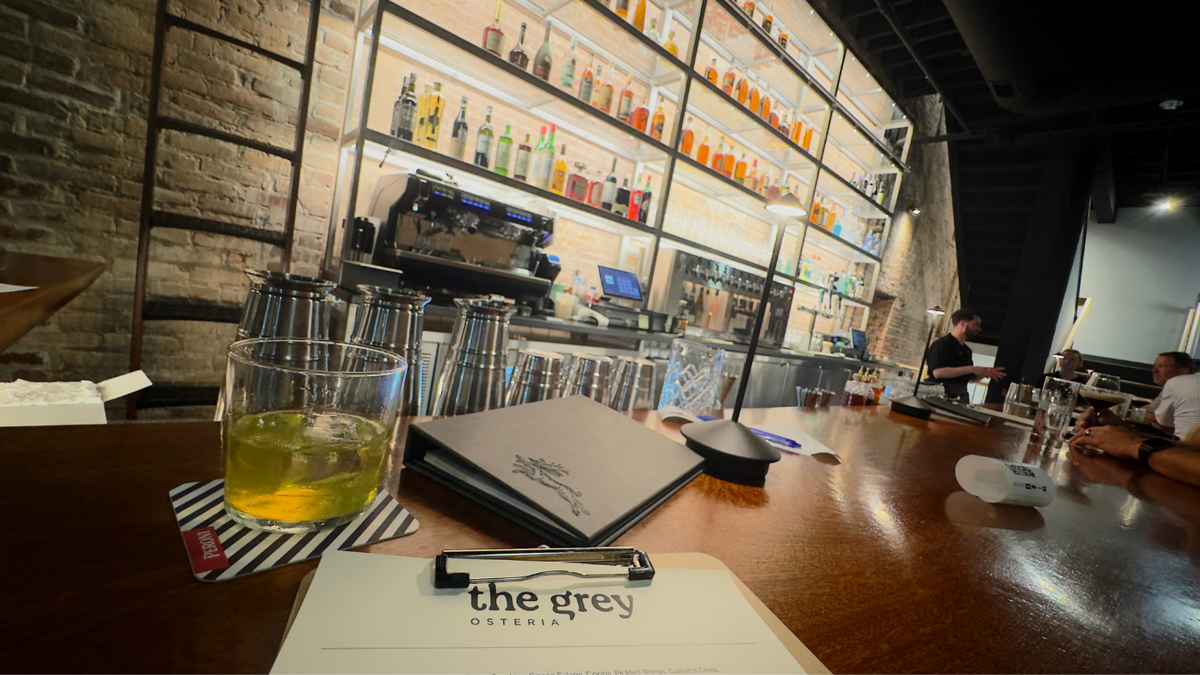 Menu at bar
